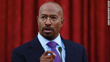 WASHINGTON, DC - APRIL 28:  Van Jones speaks during #JusticReformNow Capitol Hill Advocacy Day at Russell Senate Office Building on April 28, 2016 in Washington, DC.  (Photo by Leigh Vogel/Getty Images)