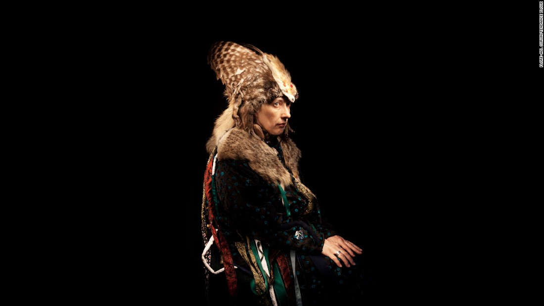 Vera Sakhina, a shaman from Siberia. 