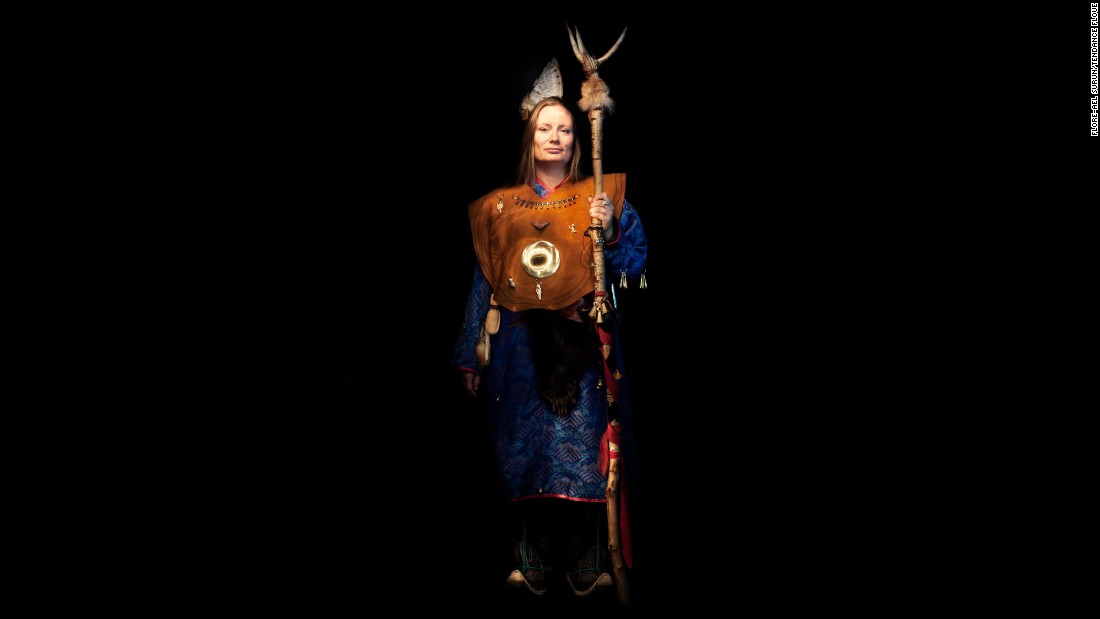 Anja Normann, a shaman from Sweden.