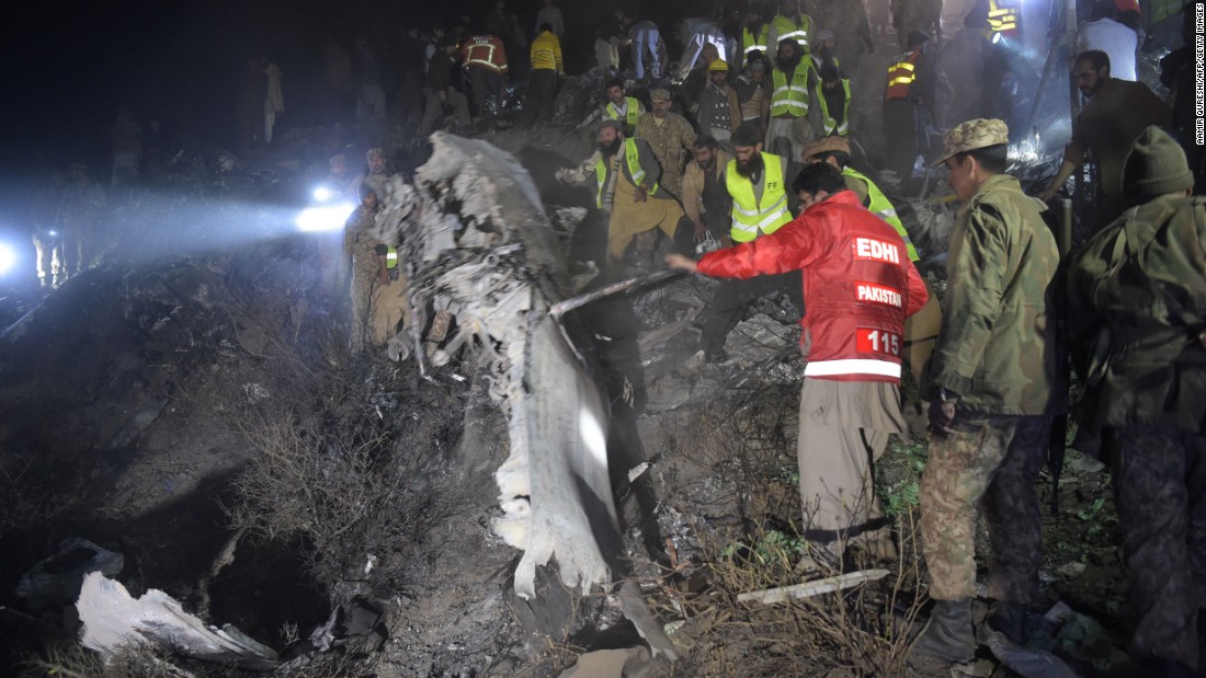 &lt;a href=&quot;http://www.cnn.com/2016/12/07/asia/pakistan-missing-plane/index.html&quot; target=&quot;_blank&quot;&gt; Pakistan International Airlines flight Flight PK-661&lt;/a&gt; crashed near Abbottabad, Pakistan, killing all 47 people on board, according to the airline. The airline said the flight was carrying 42 passengers and five crew members when it lost contact with a control tower on its way from Chitral to Islamabad. It crashed into the mountains near Abbottabad and Havelian. 