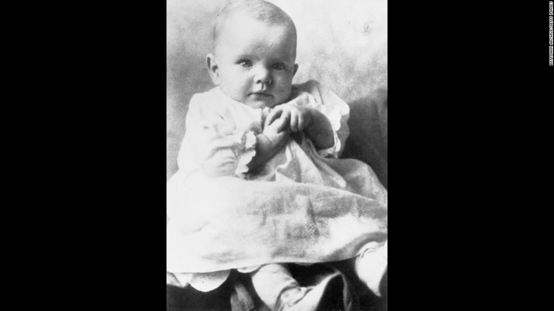 Glenn, here in a family photo at 4 months old, was born July 18, 1921, in Cambridge, Ohio. 