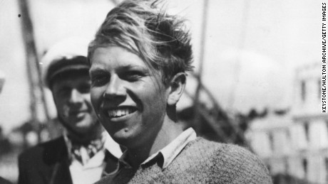 Paul Elvstrom won the first of four consecutive Olympic sailing golds at London 1948.