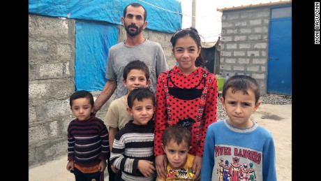 Mohammed Saleh ended up in a camp outside Irbil with his wife and children.