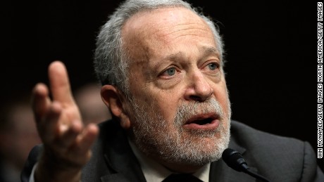 In this January 16, 2014, file photo, former US Labor Secretary Robert Reich testifies before the Joint Economic Committee  in Washington.