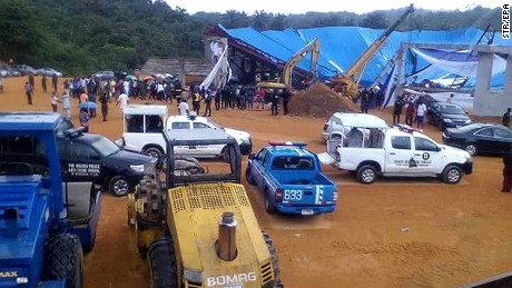 Nigeria church collapse kills at least 23