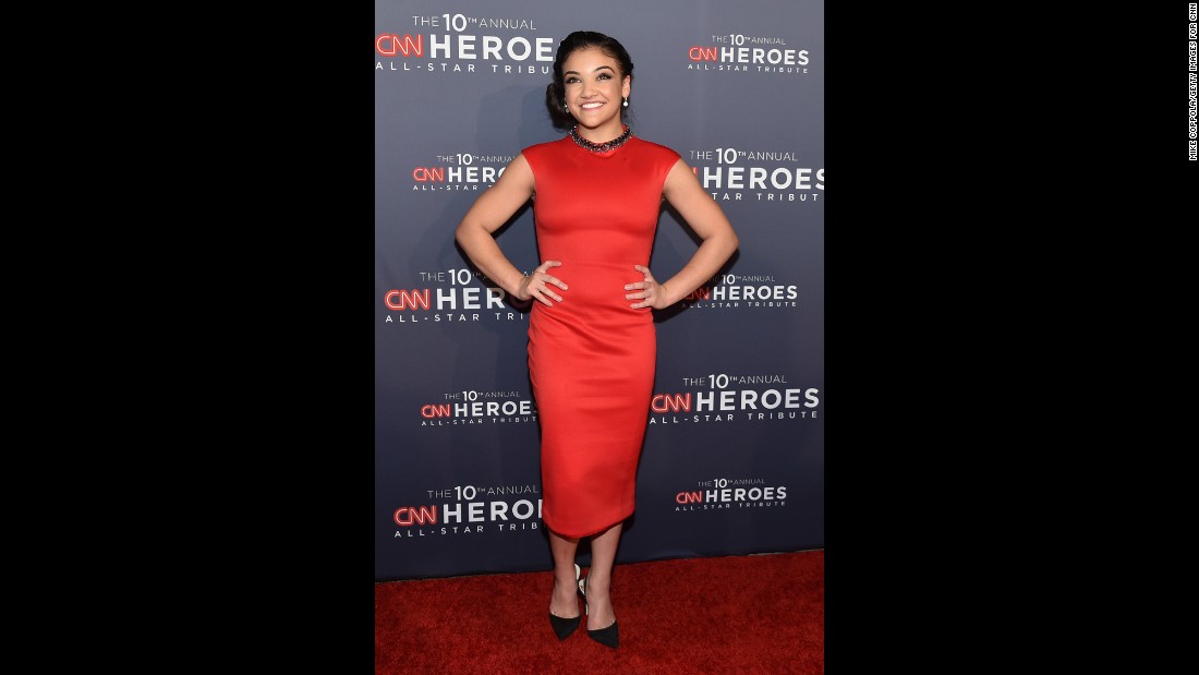 Olympic gymnast and &lt;a href=&quot;http://www.cnn.com/2016/11/23/entertainment/dancing-with-the-stars-winner/&quot;&gt;recent &quot;Dancing With The Stars&quot; winner&lt;/a&gt; Laurie Hernandez is one of several celebrities at the 10th annual &quot;CNN Heroes All-Star Tribute.&quot; 