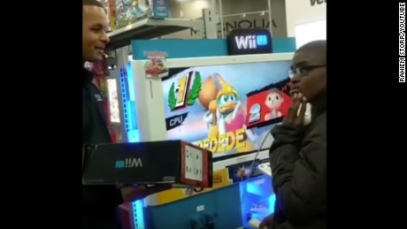 Employees at a Best Buy in suburban New York surprised this teen with a Wii game system of his own.