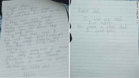 A letter written by Dylan Roof to his mom, part of exhibits released via the Federal court as part of his trial. 