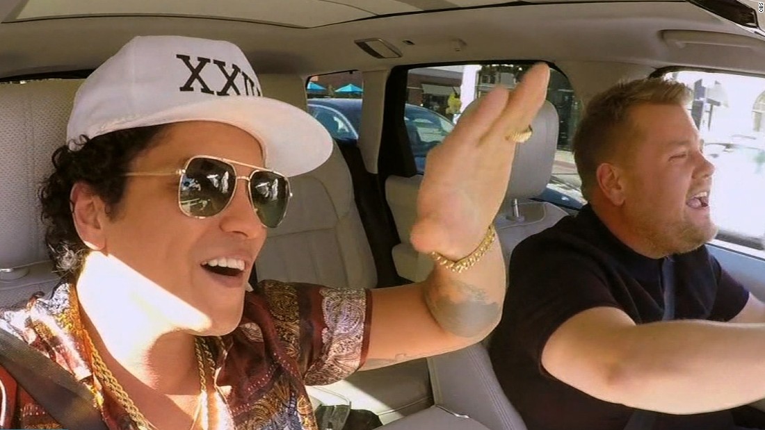 Bruno Mars shines in 'Carpool Karaoke' - CNN Video