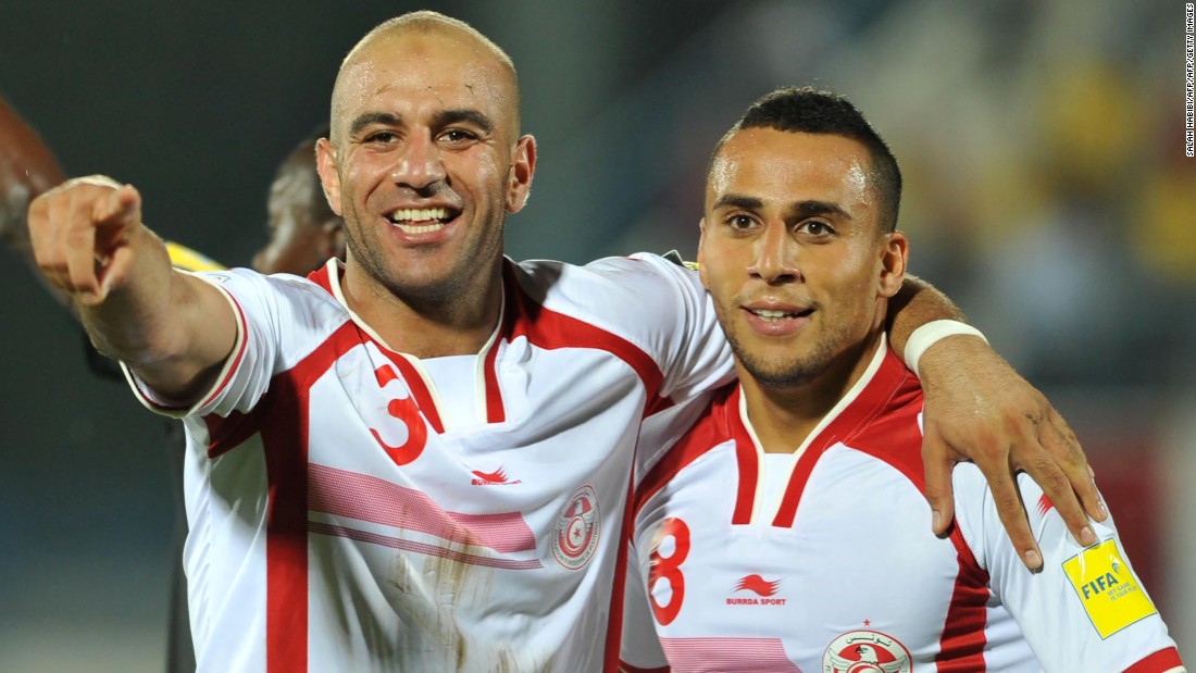 &lt;strong&gt;Aymen Abdennour, Tunisia: &lt;/strong&gt;Although central defender Abdennour (left, with teammate Anis Ben Hatira) is the most experienced outfield player for the Eagles, at the age of 27 he&#39;s still in his footballing prime. The former Monaco player signed with Valencia last season as a replacement for Manchester City-bound Nicolás Otamendi. 