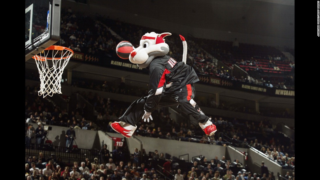 Blaze is another of the NBA&#39;s high-flying mascots.