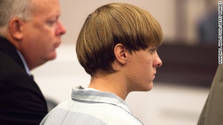 CHARLESTON, SC - JULY 16: Dylann Roof (R), 21, listens to proceeding with assistant defense attorney William Maguire during a hearing at the Judicial Center July 16, 2015 in Charleston, South Carolina. Roof is charged with murdering nine worshippers at a historic black church in Charleston last month. (Photo by Randall Hill - Pool/Getty Images)