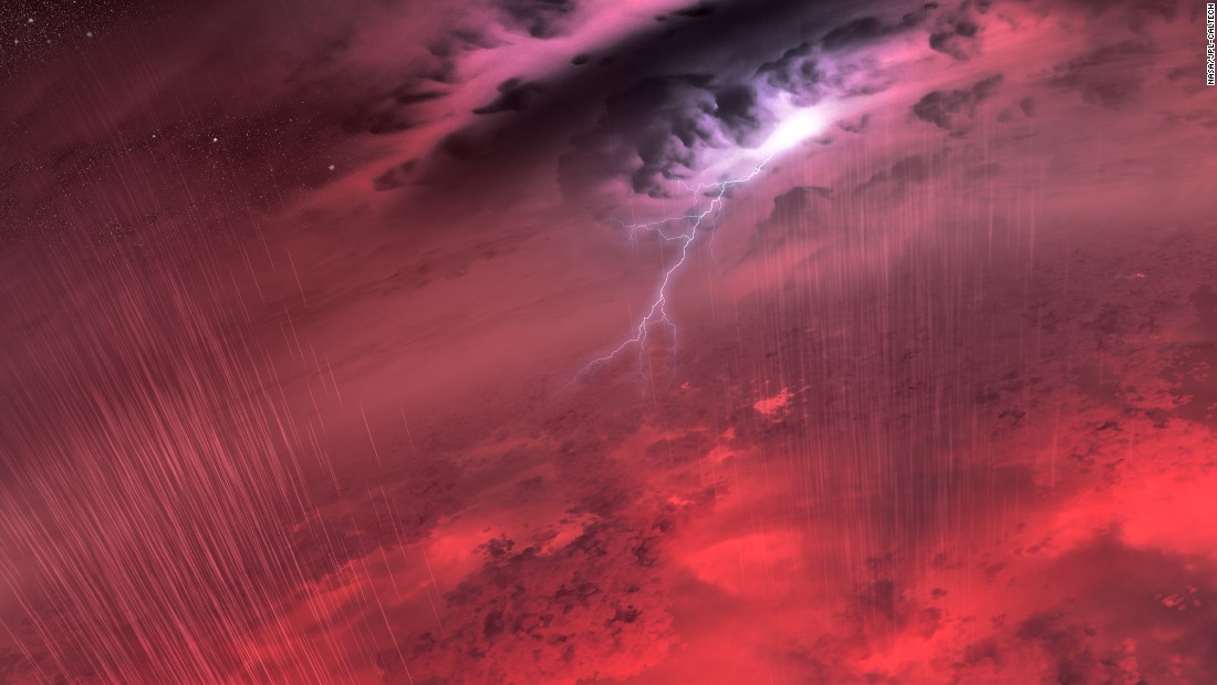 Pyle enjoyed working on this concept because he hadn&#39;t seen any examples of it before. It&#39;s an example of a brown dwarf with a strong weather system. Instead of liquid rain, the storms most likely consist of molten iron, sand or salts.