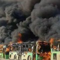 Aleppo Bus Burning 1218