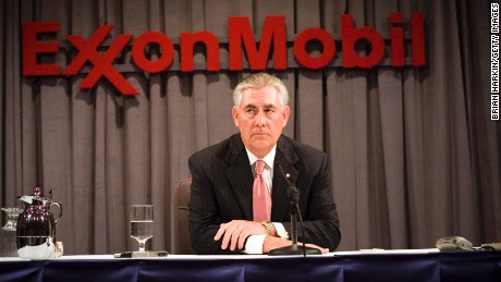 Rex Tillerson, pictured in 2008, has worked for ExxonMobil for the last four decades and has steered the giant global firm since 2006. 