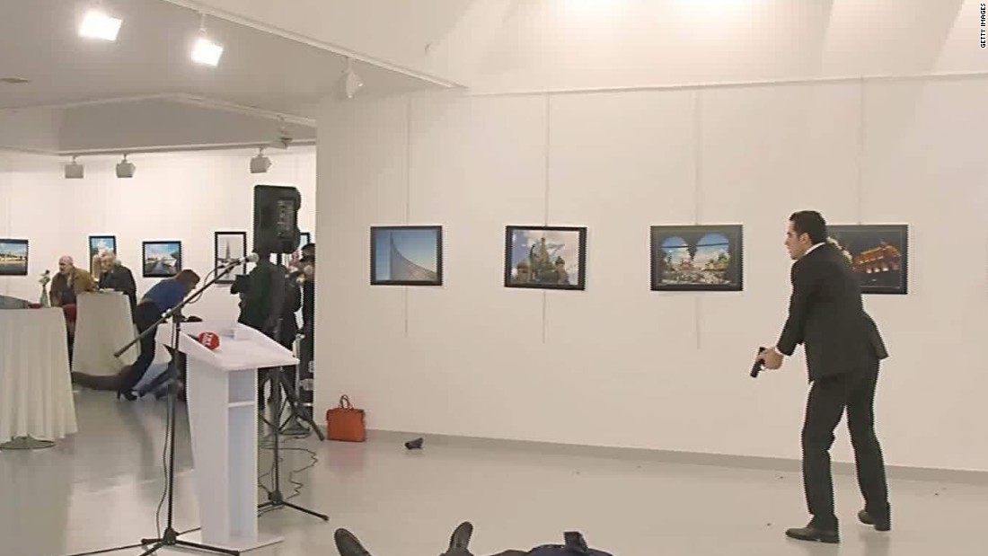 Graphic Video Russian Ambassador Shot Cnn Video
