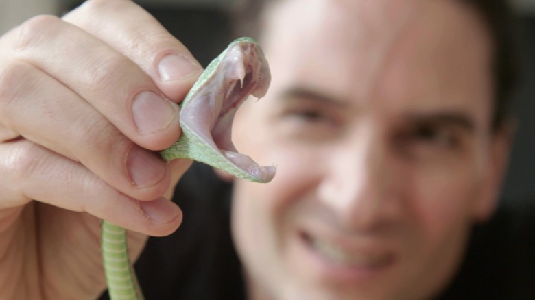 The man who injects himself with snake venom