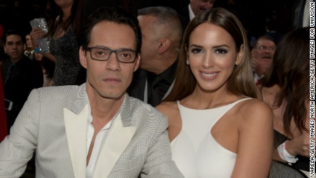 MIAMI, FL - FEBRUARY 19: Marc Anthony and Shannon De Lima attends the 2015 Premios Lo Nuestros Awards at American Airlines Arena on February 19, 2015 in Miami, Florida.  (Photo by Rodrigo Varela/Getty Images For Univision)