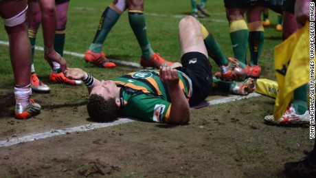 George North was knocked unconscious in a 2015 Premiership match against Wasps