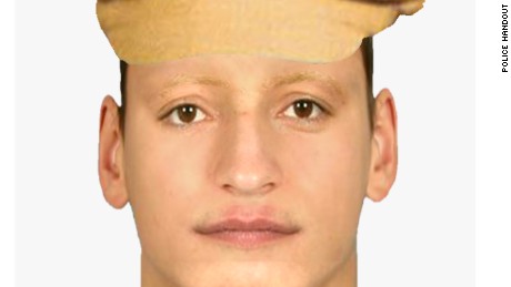 Handout from Czech police of an identikit of the man alleged to have attacked Kvitova on December 20. 