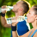 exercise drinking water STOCK