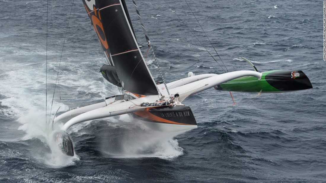 Making his fifth attempt at the record, he completed the journey in just 49 days, three hours, seven minutes and 38 seconds. The record had stood since 2008, when French skipper Francis Joyon clocked 57 days, 13 hours, 34 minutes and six seconds. 