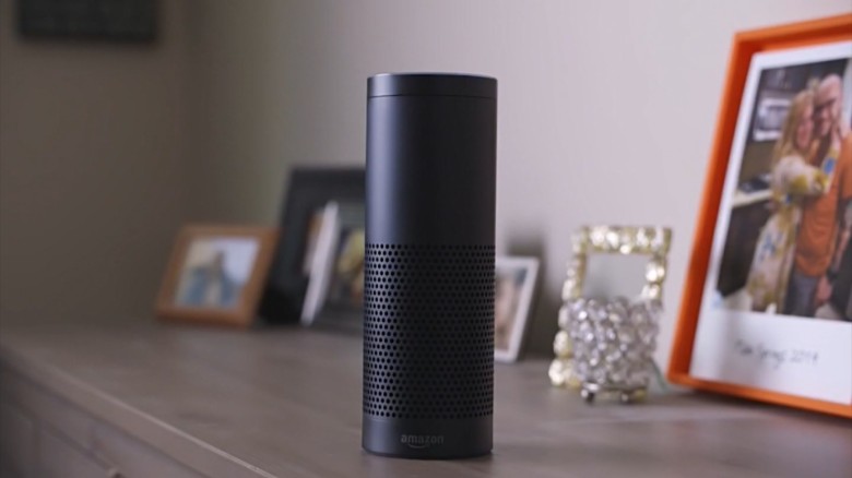 The Amazon Echo is always listening for its wake word.