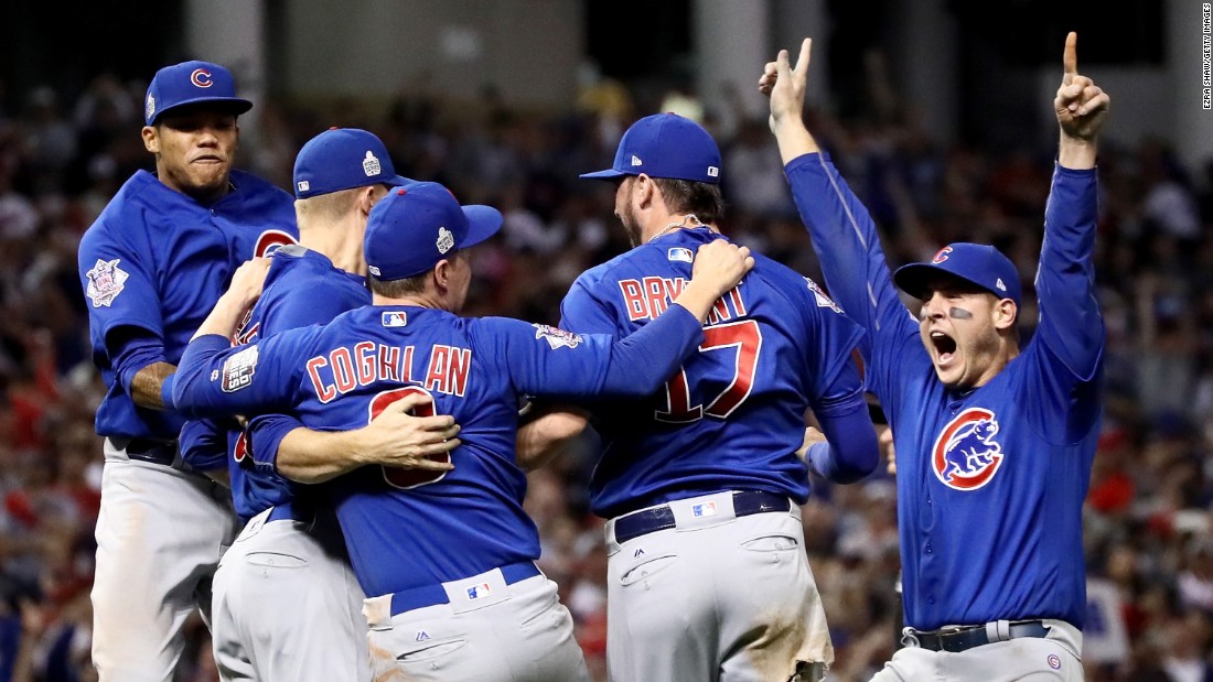 Anthony Rizzo Pockets Baseball, Ends Chicago Cubs World Series Drought 