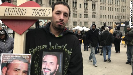 Michael Torres&#39; brother, Louis Antonio Torres, was killed in November. 