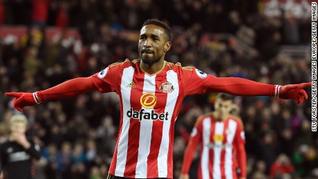 Defoe has scoed 14 goals for Sunderland in the league this season.