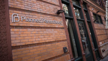 A Planned Parenthood office is seen on November 30, 2015 in New York City.  