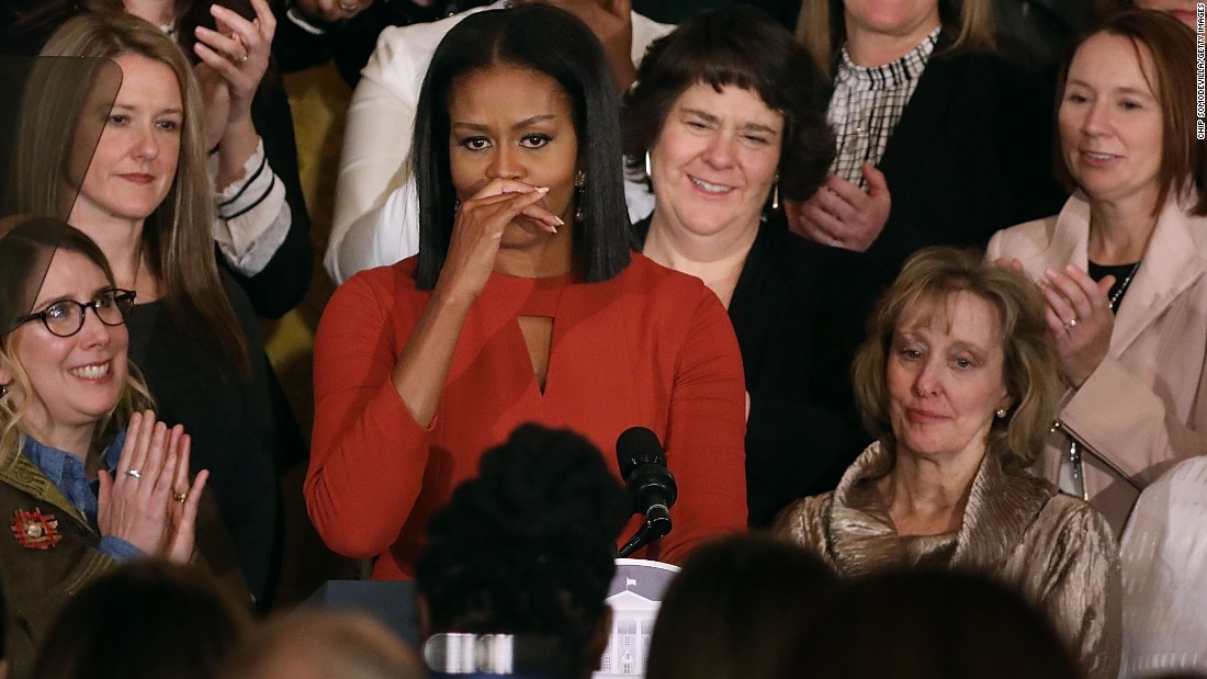 Michelle Obamas Emotional Final Speech Cnn Video