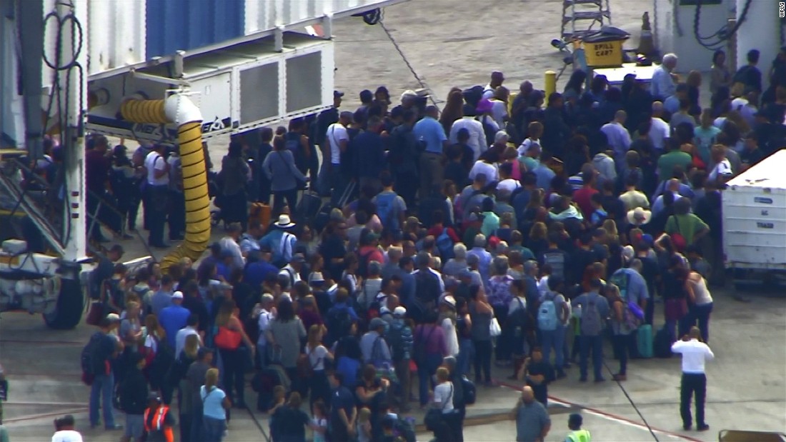 A ground stop was issued for the Fort Lauderdale airport after the shooting. Most flights scheduled to land will be delayed or diverted, and no flights will depart for the time being, the FAA said.