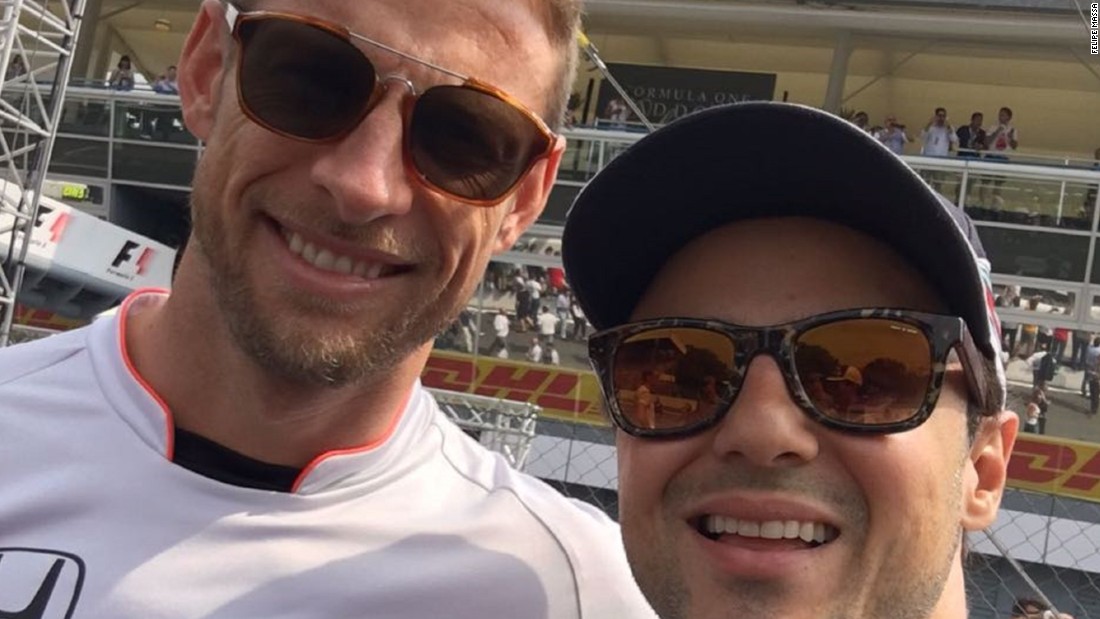 The Brazilian&#39;s perfect picture is taken alongside Jenson Button during the drivers&#39; parade in Monza, where Massa initially announced his F1 retirement. &quot;We&#39;ve been racing for almost 15 years now! I will definitely miss going wheel-to-wheel with him,&quot; said Massa, before announcing his return to the sport when Valtteri Bottas joined world champions Mercedes from Williams. 