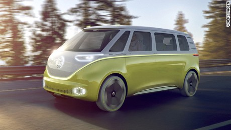 vw hippie van electric