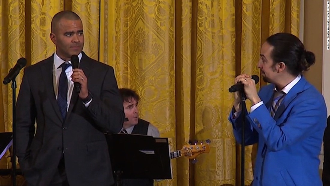 Watch Hamilton stars bid farewell to Obama