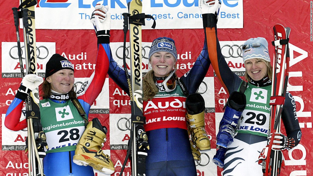 Lindsey Kildow -- as she was then before marrying fellow skier Thomas Vonn -- won her first World Cup race with victory in the downhill at Lake Louise, Canada, in 2004.