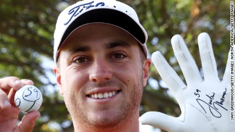 Justin Thomas becomes youngest player to shoot 59 on PGA Tour