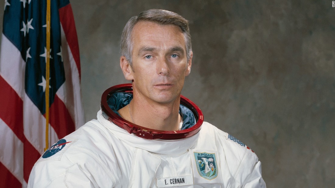 &lt;a href=&quot;http://www.cnn.com/2017/01/16/us/eugene-cernan-dies/index.html&quot;&gt;Eugene A. Cernan,&lt;/a&gt; the last astronaut to leave his footprints on the surface of the moon, died January 16, NASA said. He was 82.