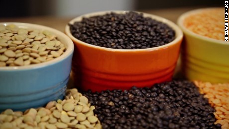 Lentils are packed with iron.