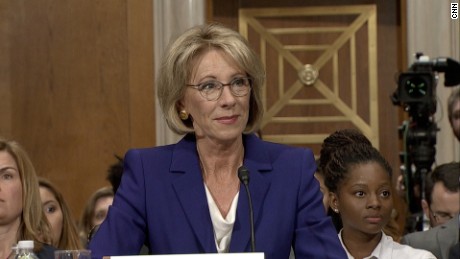 betsy devos confirmation hearing