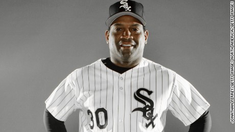 Tim Raines in 2006, as bench coach for the Chicago White Sox.