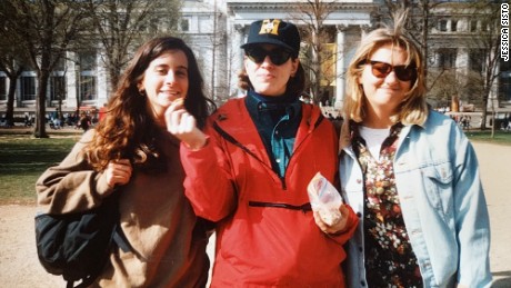 Lisa Levine, Jessica Sisto and Jennifer &quot;Penny&quot; Martinand at the 1992 women&#39;s rights march in D.C.