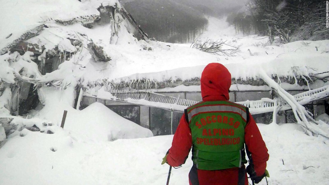 Rescue workers were met with an eerie silence Thursday when they reached Hotel Rigapiano, a four-star spa hotel struck by an avalanche.