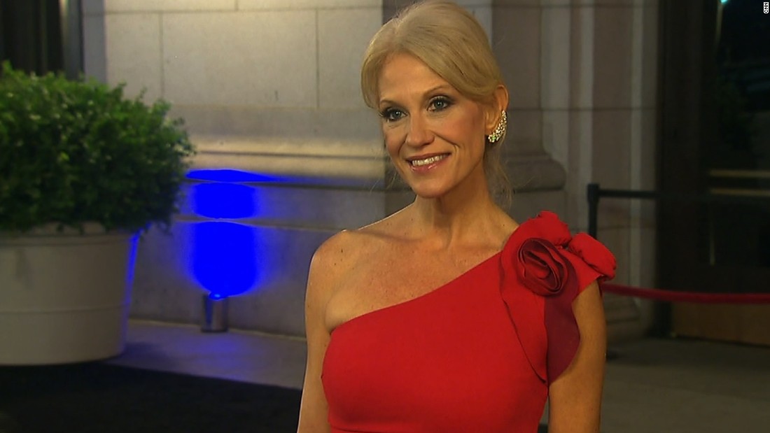 When Kellyanne Conway arrived at the inaugural eve dinner she told reporter...