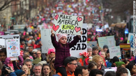 The Women&#39;s March of 2017 drew millions to the streets of Boston and other American cities. 