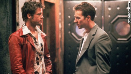 Brad Pitt and Edward Norton in Fight Club