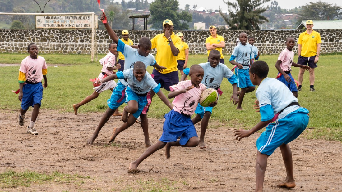 Tharcisse, a genocide survivor, played for the national side -- the Silverbacks -- went into coaching, and is now general secretary of Rwanda Rugby.