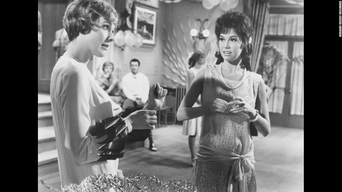 Moore and Julie Andrews appear in a scene from the 1967 film &quot;Thoroughly Modern Millie.&quot;