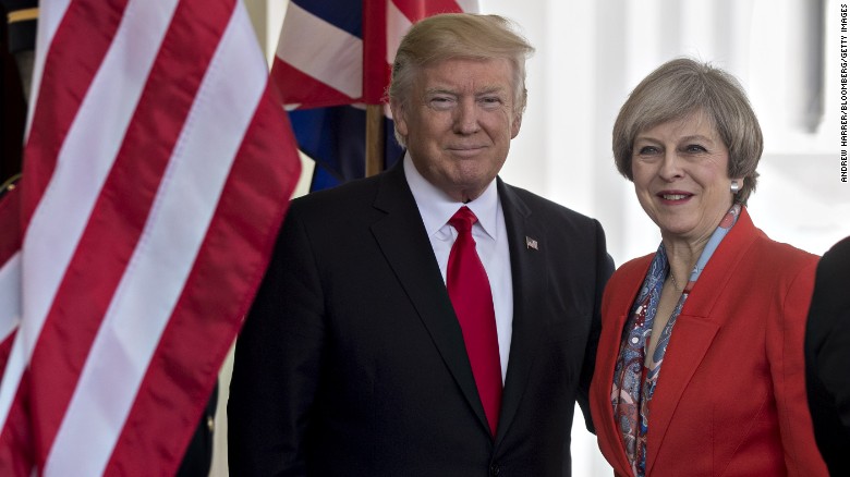 President Trump meets with PM May